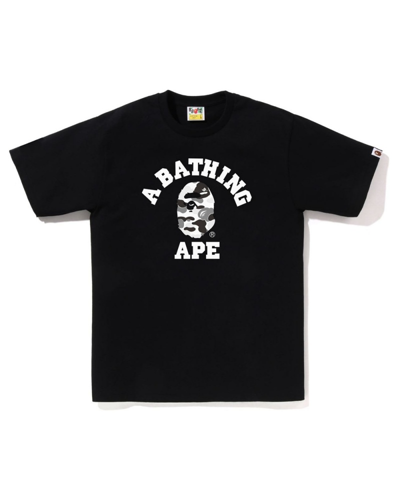 T Shirts Bape ABC College Noir Homme | GPP-20689216